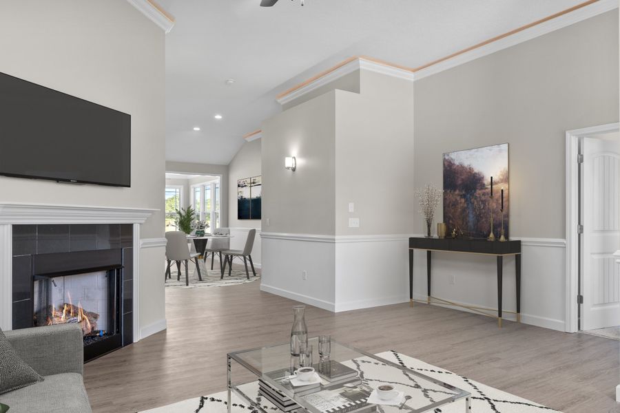Representative furnished interior of a home built from the Cherokee by Enchanted Homes in Ballentine Ridge, Lyman (Image 4).