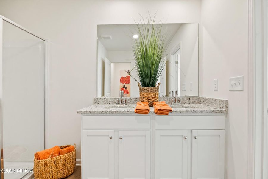 Furnished interior view inside a new home in Highland Pointe, Macon (Image 25). Furnished interior view inside a new home in Highland Pointe, Macon (Image 25).