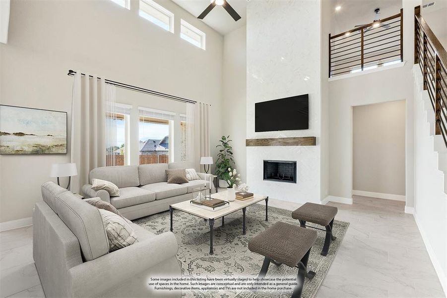 Furnished interior view inside a new home in Ridgepoint, Midlothian (Image 9).