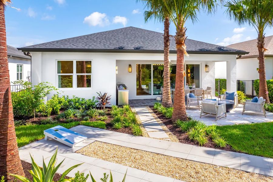 Representative exterior details of a home built from the Orchid by GL Homes in Valencia Ridge (55+), Wesley Chapel (Image 3). Representative exterior details of a home built from the Orchid by GL Homes in Valencia Ridge (55+), Wesley Chapel (Image 3).