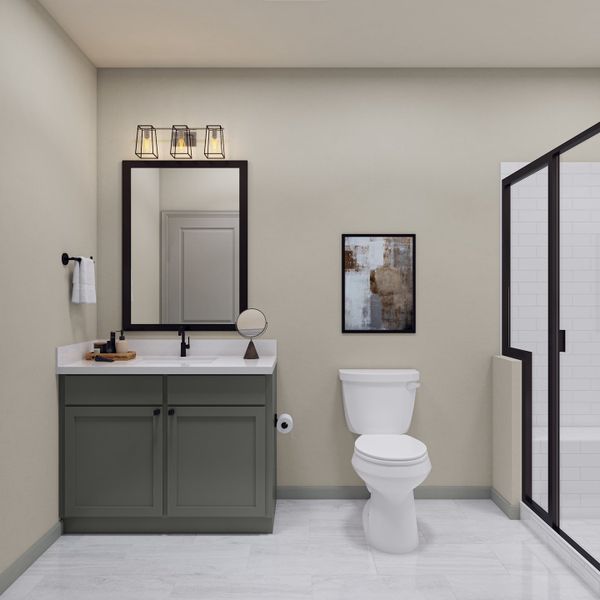 Representative furnished interior of a home built from the M by Tri Pointe Homes in Candelas Townhomes, Arvada (Image 30).
