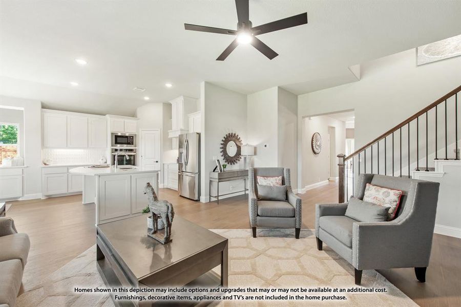 Furnished interior view inside a new home in Glenbrook, Red Oak (Image 6). Furnished interior view inside a new home in Glenbrook, Red Oak (Image 6).