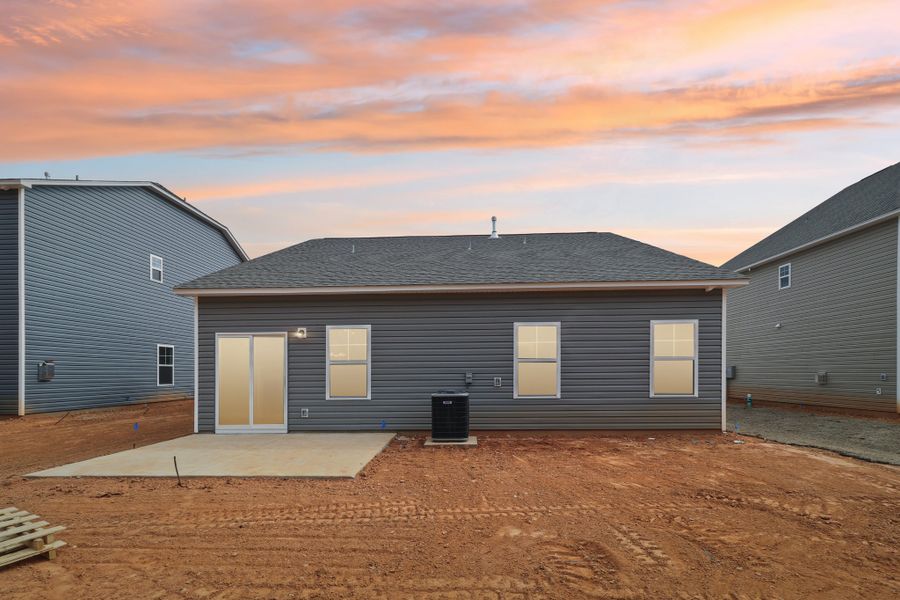 Representative exterior photo of a completed home built from the Darcy II by Great Southern Homes in Shady Grove, Conway, SC (Image 34).