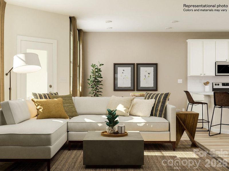 Furnished interior view inside a new home in Redhawk, Belmont (Image 5).