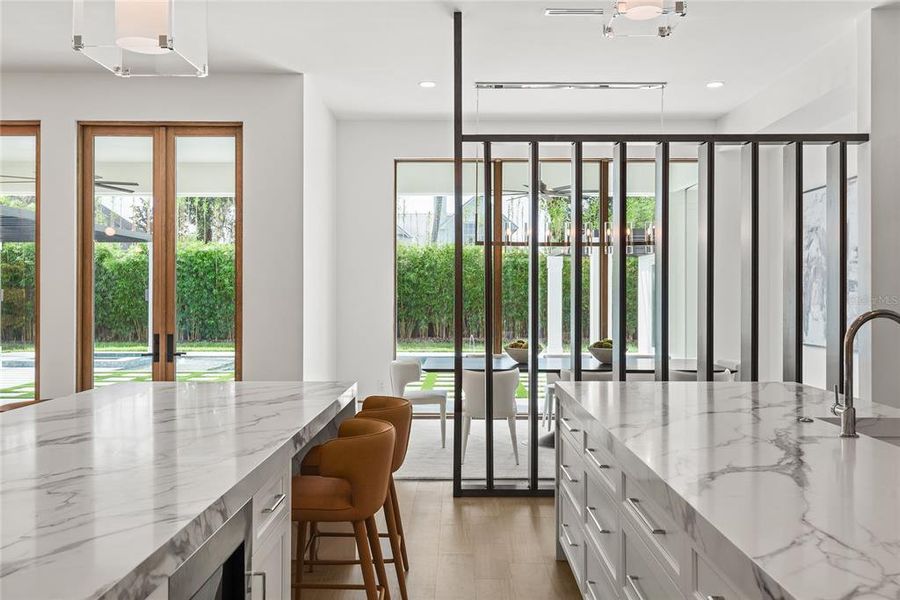 Kitchen looking to Dining Area