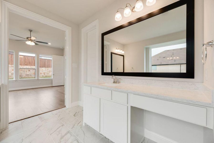 Furnished interior view inside a new home in Monterra, Fate (Image 5).