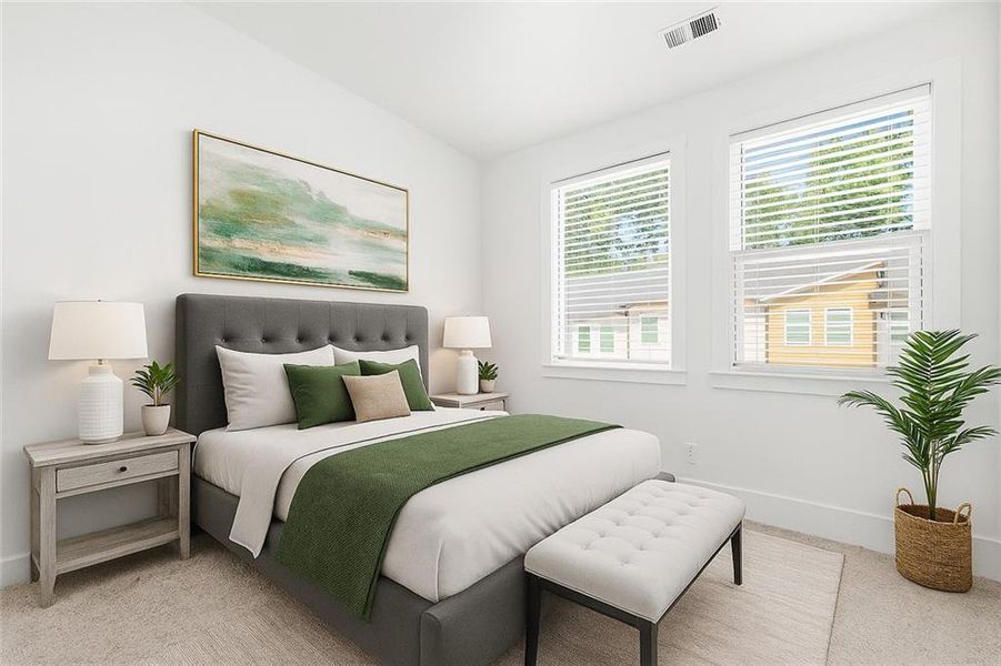 Furnished interior view inside a new home in , Atlanta (Image 8).