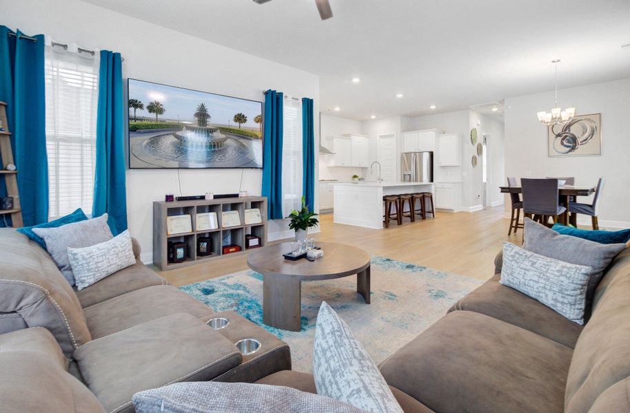 Furnished interior view inside a new home in Limehouse Village: Row Collection, Summerville (Image 41).