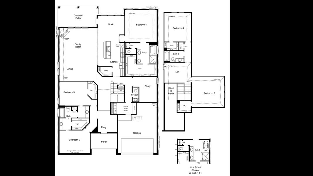 2D floor plan layout for the Hampton by D.R. Horton in Wellborn Settlement, College Station, TX (Image 3). 2D floor plan layout for the Hampton by D.R. Horton in Wellborn Settlement, College Station, TX (Image 3).