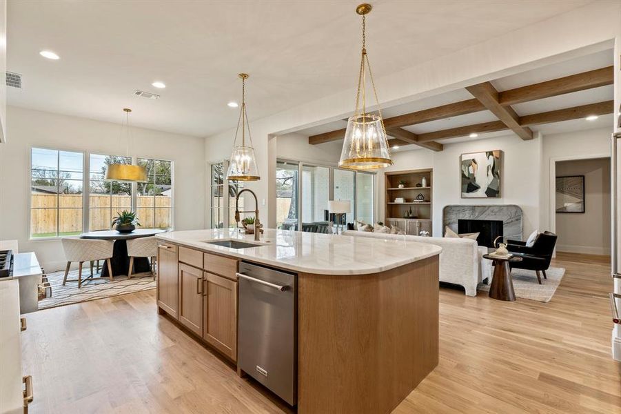 Furnished interior view inside a new home in , Dallas (Image 17).