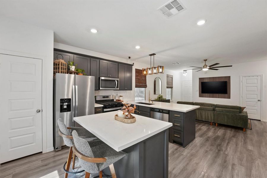 Furnished interior view inside a new home in Maple Heights, Porter (Image 20). Furnished interior view inside a new home in Maple Heights, Porter (Image 20).