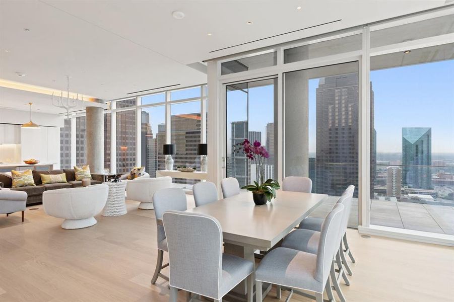 Furnished interior view inside a new home in Hall Arts Residences, Dallas (Image 11). Furnished interior view inside a new home in Hall Arts Residences, Dallas (Image 11).