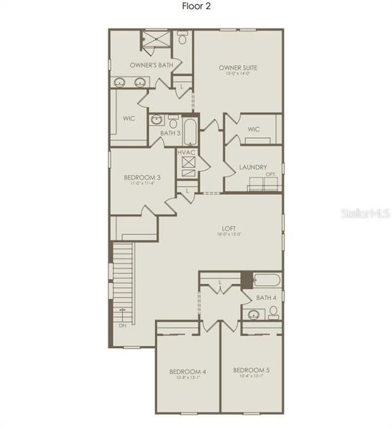 2D floor plan layout of this home in Hartford Terrace, Davenport, FL (Image 3). 2D floor plan layout of this home in Hartford Terrace, Davenport, FL (Image 3).