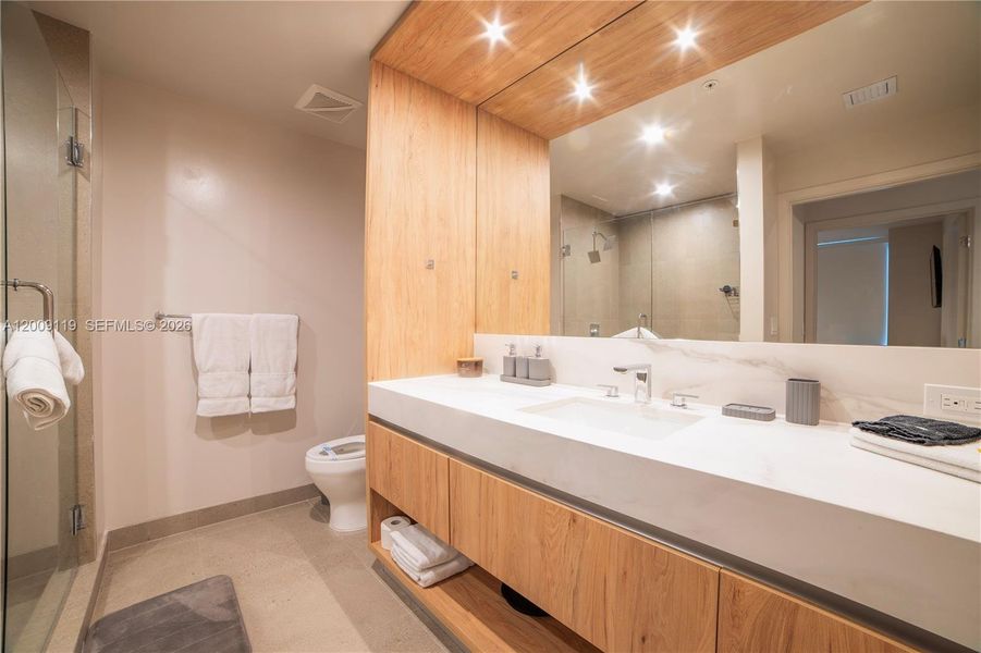 Furnished interior view inside a new home in , Miami (Image 13).