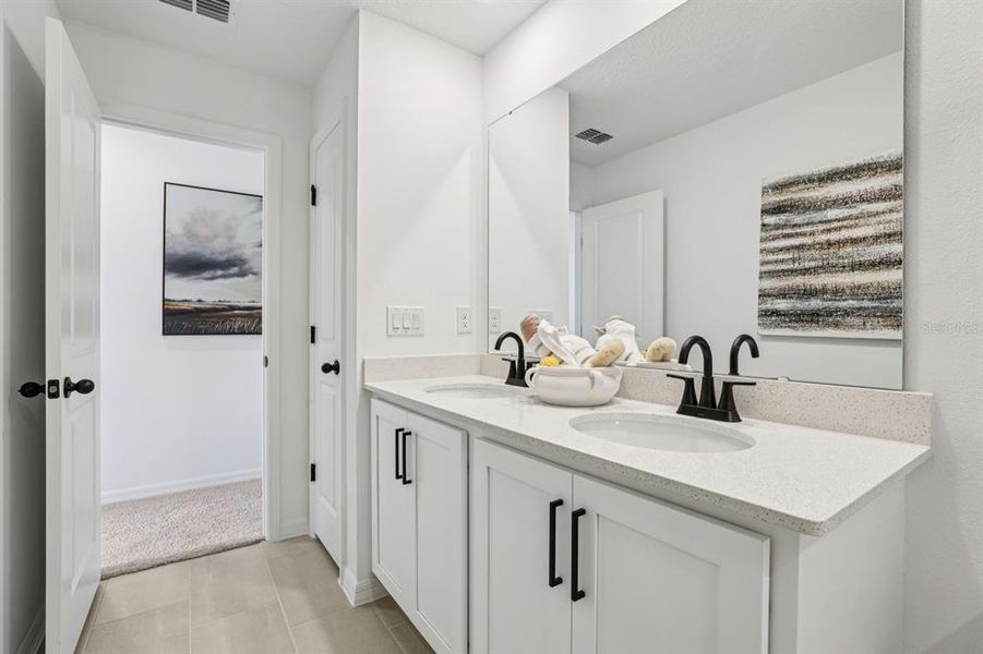 Furnished interior view inside a new home in Hawks Run, Kissimmee (Image 48).