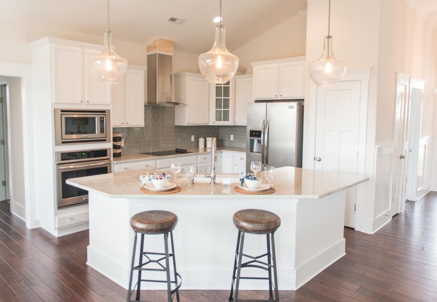 Representative furnished interior of a home built from the Lanai by Bill Clark Homes in The Sanctuary at Sunset Beach, Sunset Beach (Image 7). Representative furnished interior of a home built from the Lanai by Bill Clark Homes in The Sanctuary at Sunset Beach, Sunset Beach (Image 7).