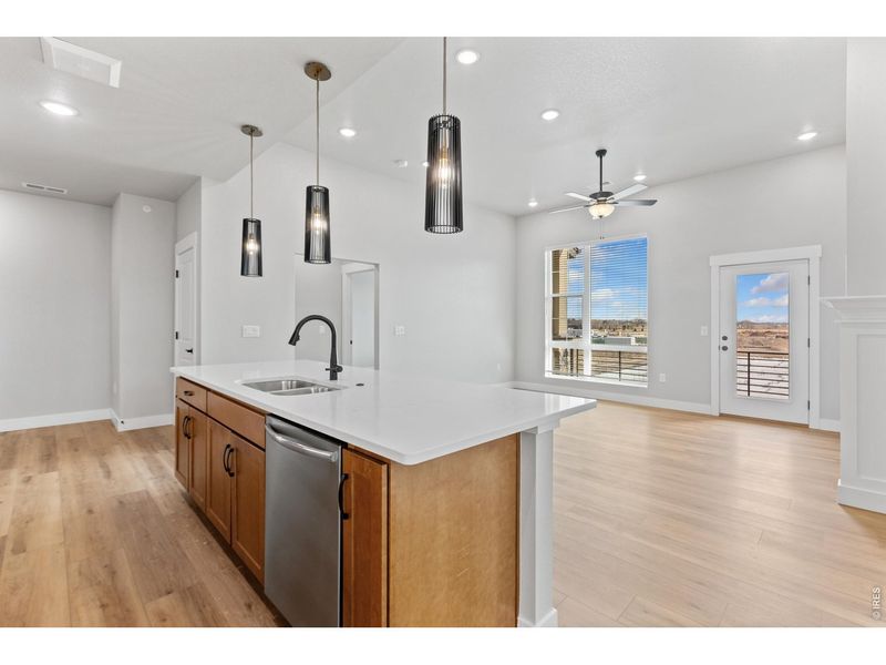 Furnished interior view inside a new home in Northfield at Old Town - Vista Collection, Fort Collins (Image 4).