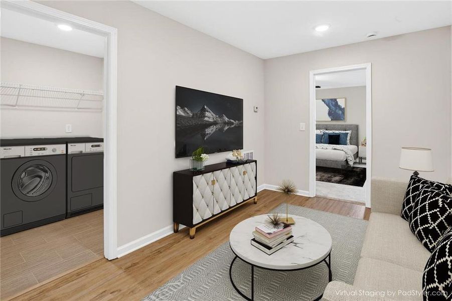 Furnished interior view inside a new home in The Collection at Wolf Creek, Lawrenceville (Image 8).