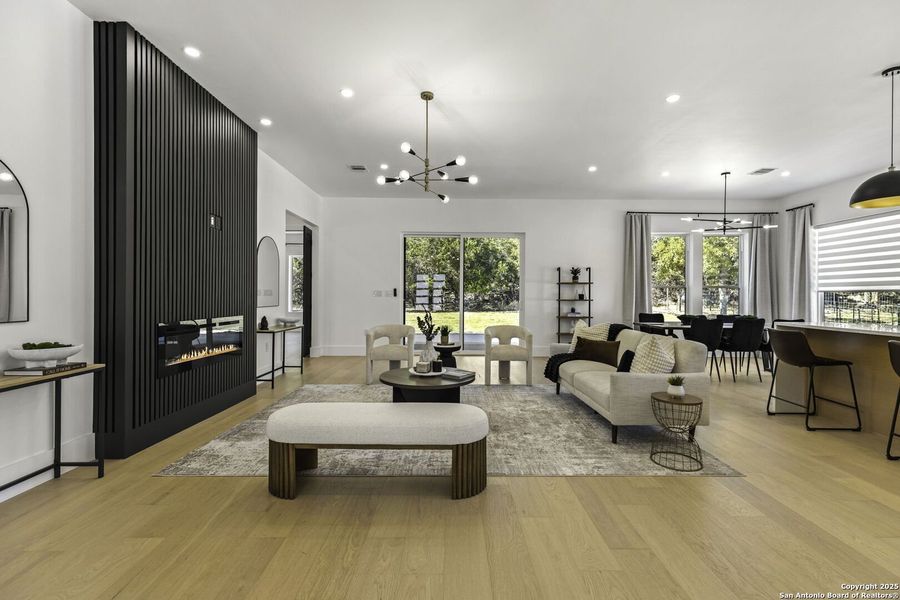 Furnished interior view inside a new home in , Boerne (Image 7).
