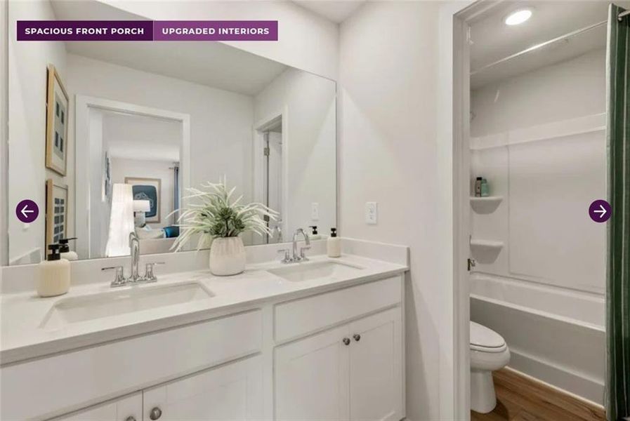 Furnished interior view inside a new home in Reserve at Gum Springs, Jefferson (Image 20).