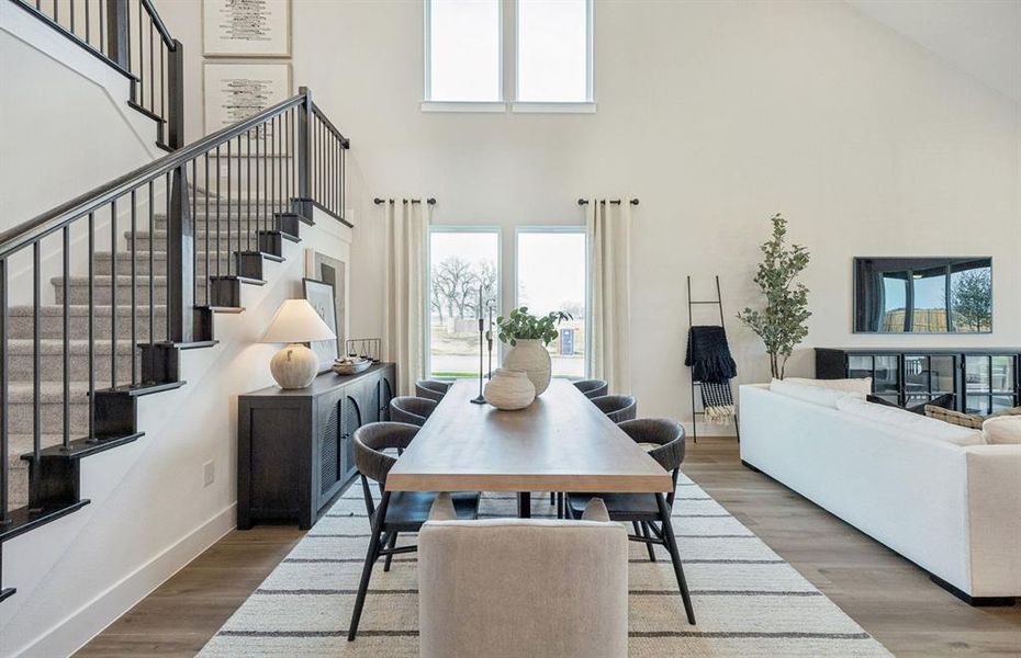 Dining area featuring optional 2nd floor windows *model representation