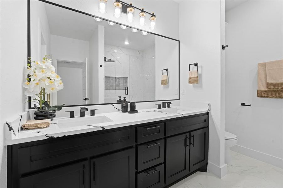 Furnished interior view inside a new home in , Fort Worth (Image 9).