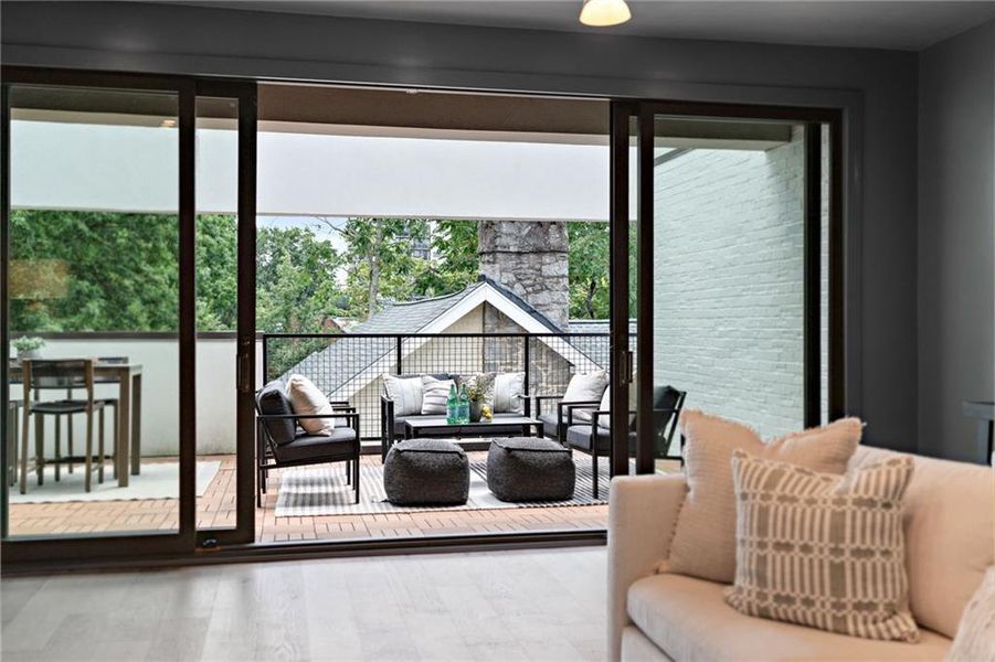 Furnished interior view inside a new home in , Atlanta (Image 44).