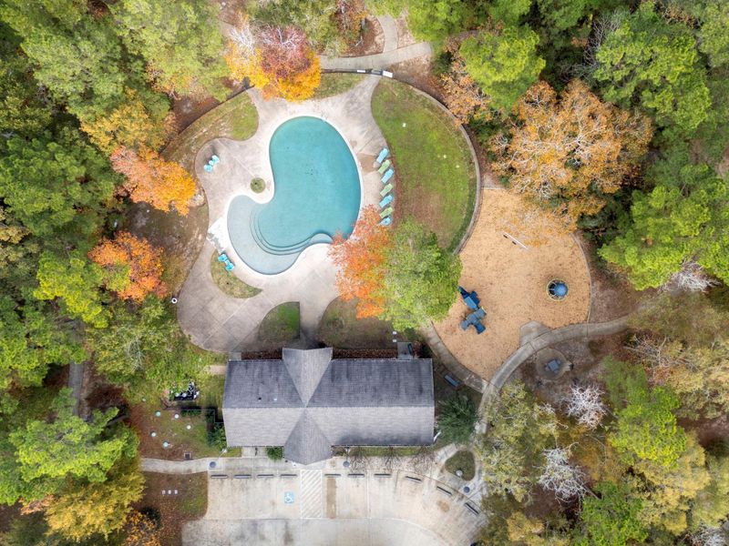 Neighborhood pool is walking distance to this property.