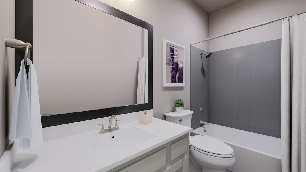 Furnished interior view inside a new home in Bridgewater, Midlothian (Image 14).