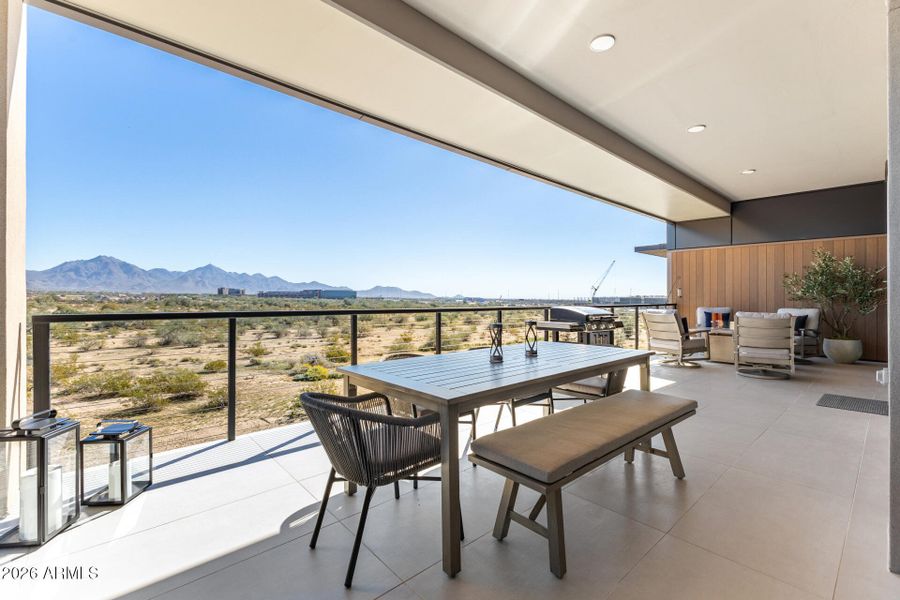 large outdoor dining/living