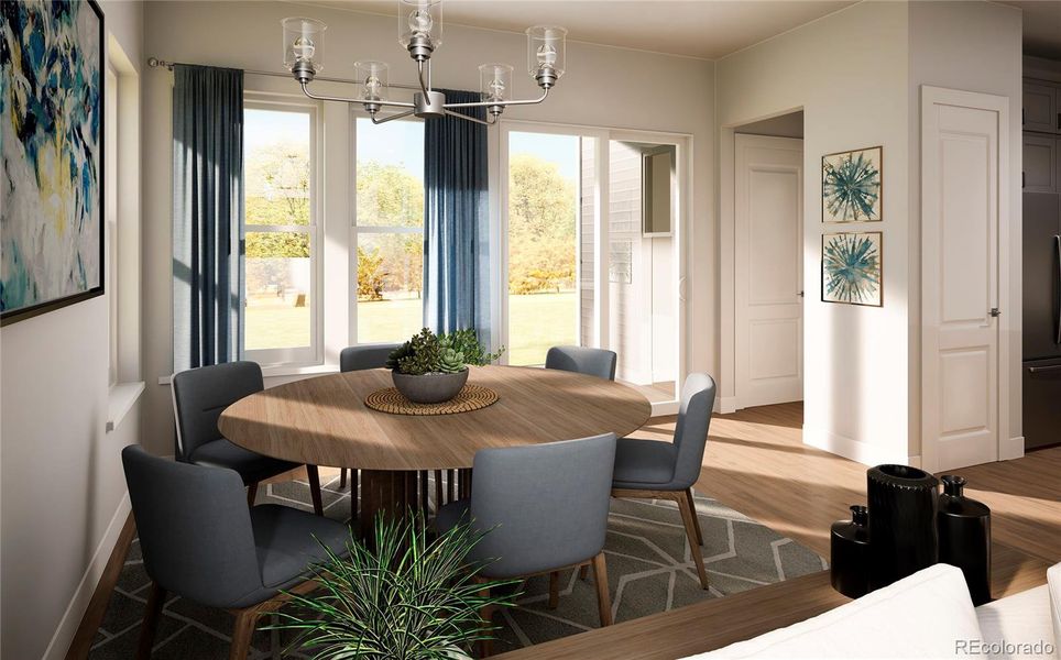 Furnished interior view inside a new home in Hillside at Castle Rock, Castle Rock (Image 6).
