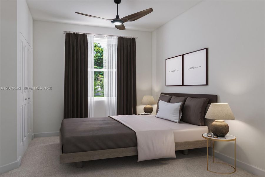 Furnished interior view inside a new home in Villas De San Diego, Miami (Image 13).