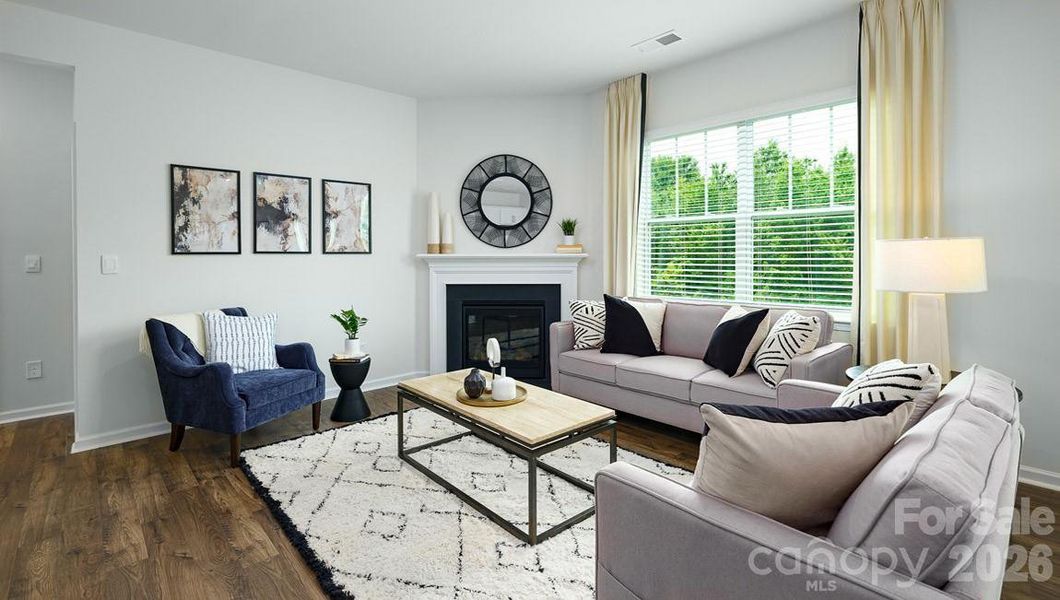 Furnished interior view inside a new home in Secrest Commons, Monroe (Image 9).