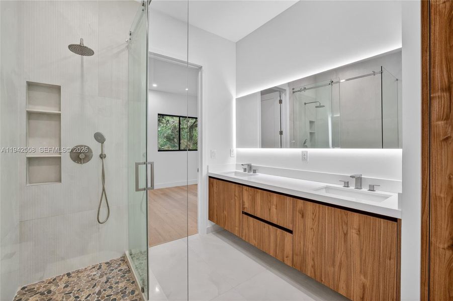 Furnished interior view inside a new home in , Fort Lauderdale (Image 11).