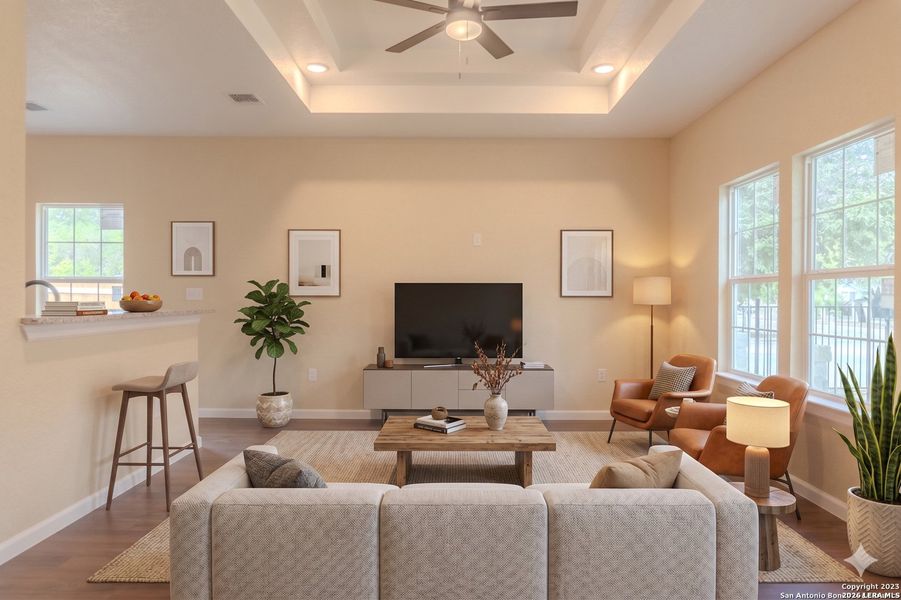 Furnished interior view inside a new home in , San Antonio (Image 6).