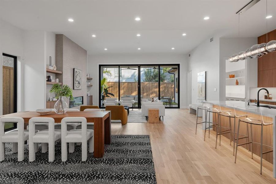 Furnished interior view inside a new home in , Dallas (Image 17).