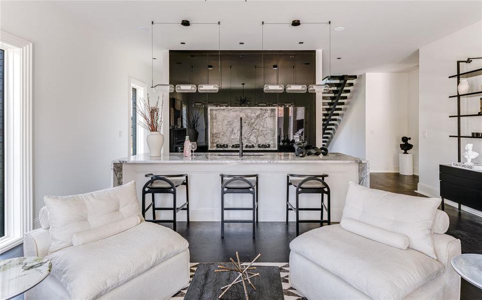 Furnished interior view inside a new home in , Dallas (Image 27).