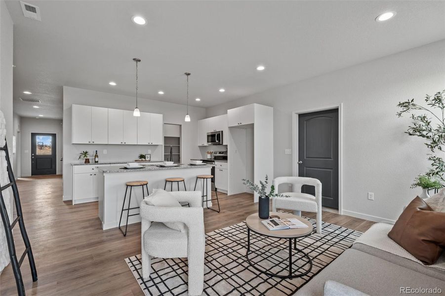 Furnished interior view inside a new home in , Pueblo West (Image 13).
