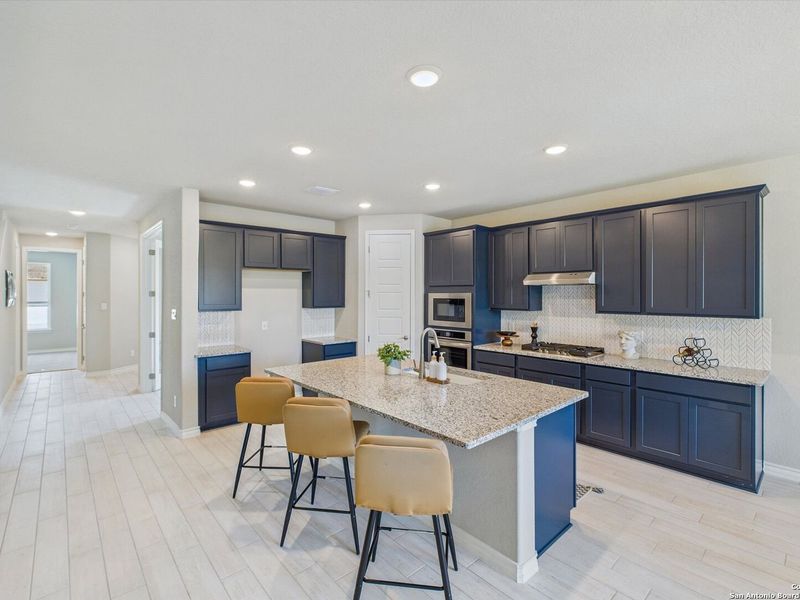 Furnished interior view inside a new home in Ladera, San Antonio (Image 14).