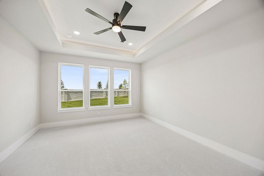 Representative unfurnished interior of a home built from the Sydney by Landon Homes in Fields - East Village, Frisco (Image 23). Representative unfurnished interior of a home built from the Sydney by Landon Homes in Fields - East Village, Frisco (Image 23).