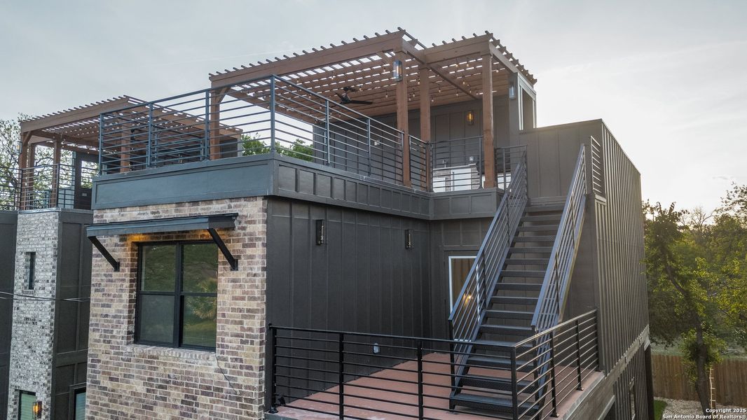 Exterior details and patio area of a home in , San Antonio (Image 3). Exterior details and patio area of a home in , San Antonio (Image 3).