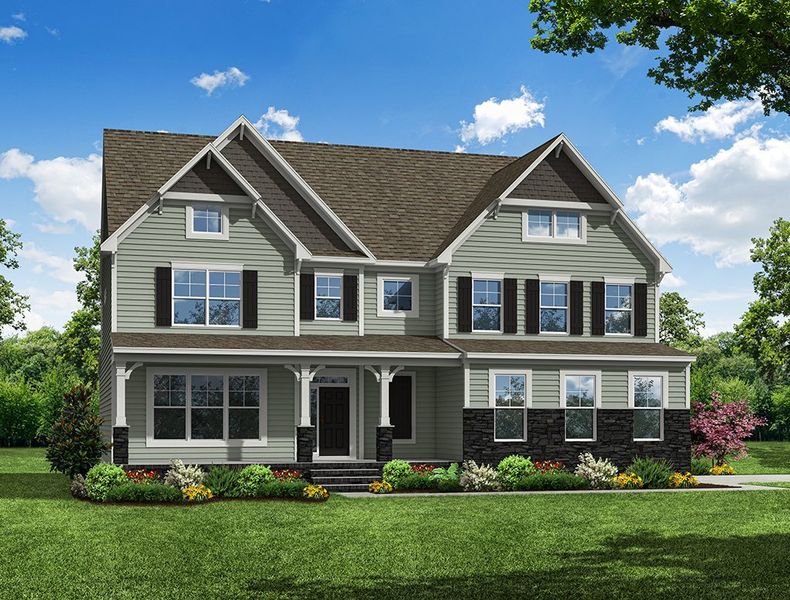 Representative exterior photo of a completed home built from the Waverly by Eastwood Homes in High Springs, Clayton, NC (Image 7).