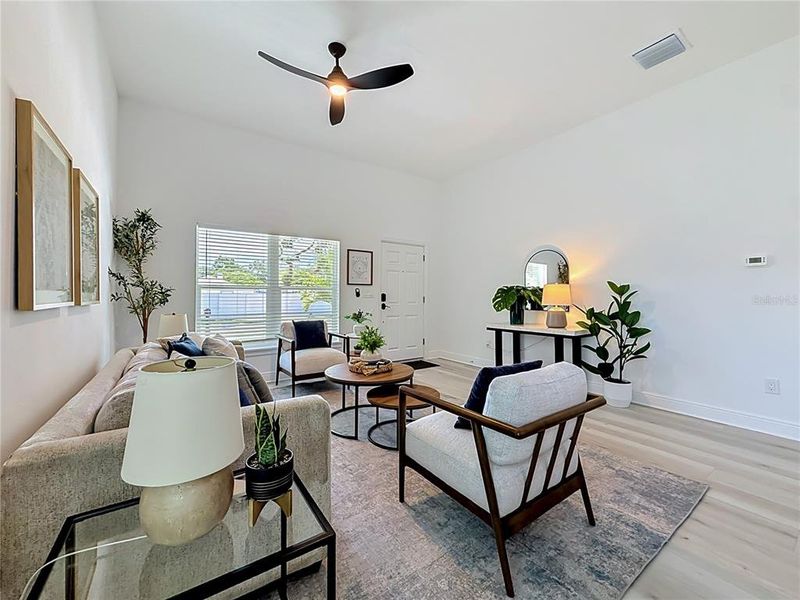 Furnished interior view inside a new home in , St. Petersburg (Image 9).