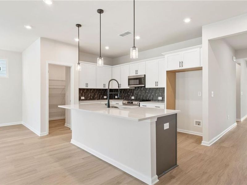 Furnished interior view inside a new home in Kelly Preserve, Loganville (Image 4).