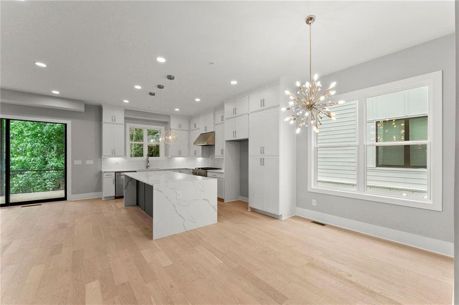 Furnished interior view inside a new home in West Town, Atlanta (Image 35).