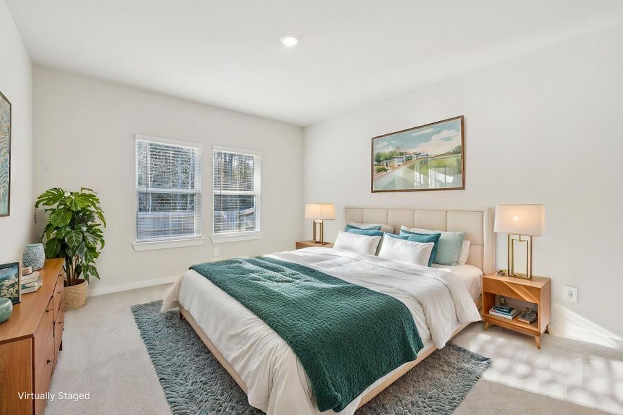 Furnished interior view inside a new home in Landing Meadows - Traditional Series, New Caney (Image 7).