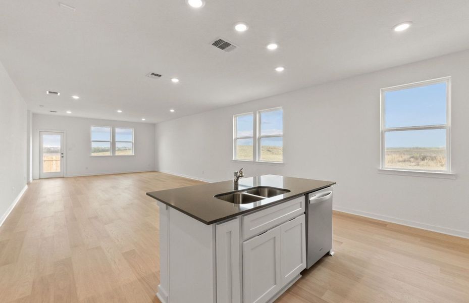 Furnished interior view inside a new home in La Cima, San Marcos (Image 3).