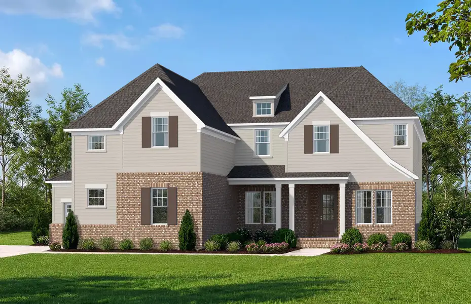Representative exterior photo of a completed home built from the Sutton by John Wieland in Blume Estates, Harrisburg, NC (Image 16).