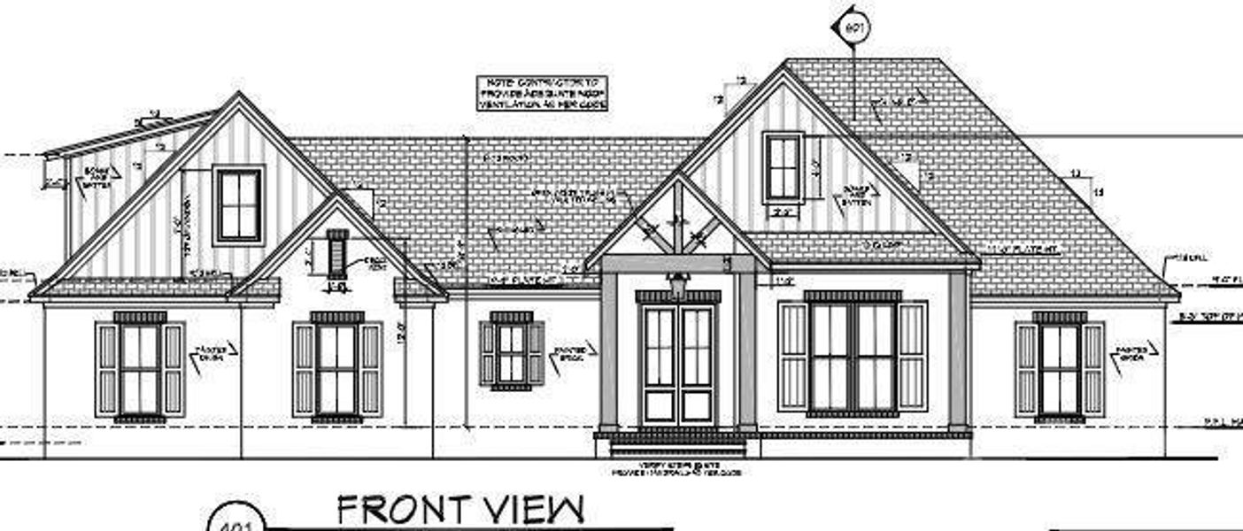 Exterior rendering of this home design in , Mount Gilead, NC (Image 1).