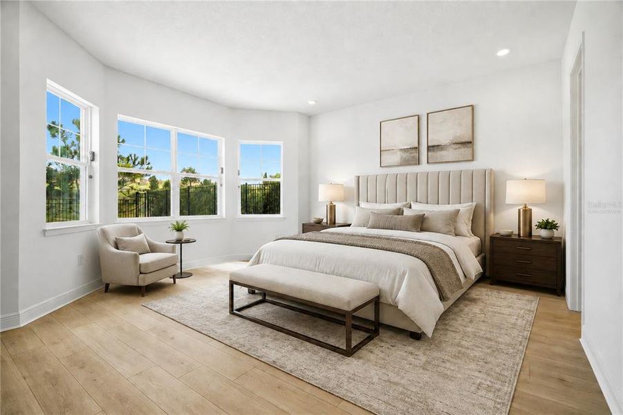 Furnished interior view inside a new home in Bella Collina, Montverde (Image 17).